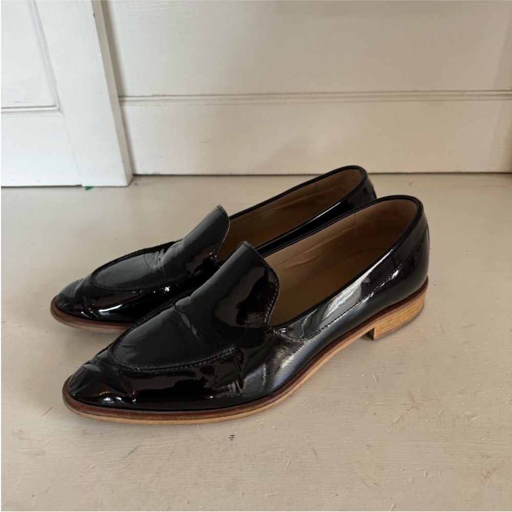 Everlane Black Patent Leather Loafers 10 - Picture 2 of 13